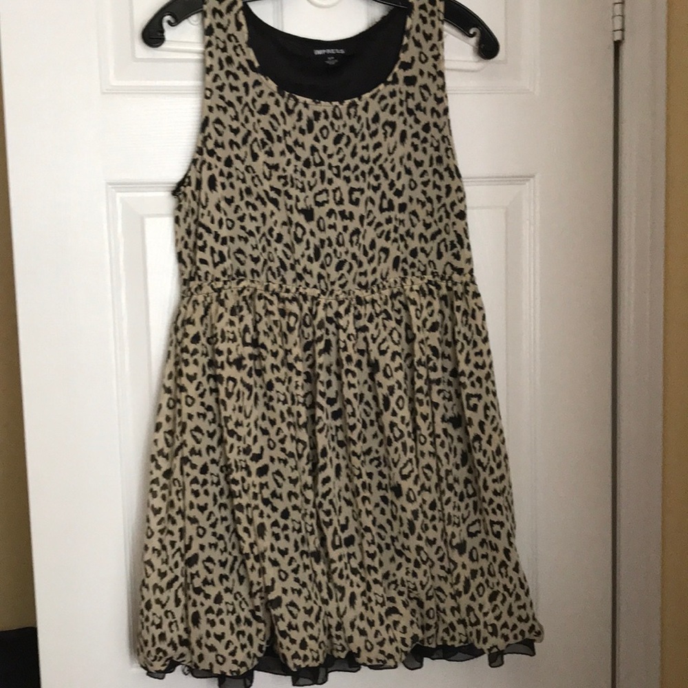 Small cheetah print mini dress